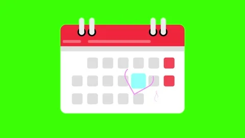 Date line calendar animated determines selecting the date dateline save and.. Stock Footage 279548489