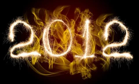 Date New Year 2012 Stock Photos