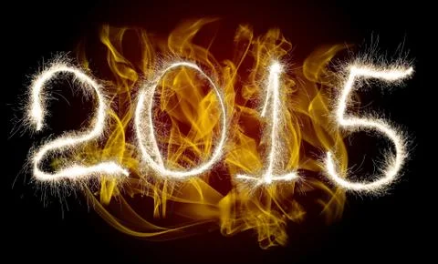 Date New Year 2015 Stock Illustration