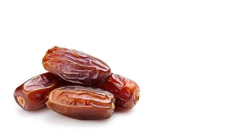 A date or dates are large and very wrinkly, with a darker purplish hue. sof.. Stock Photos