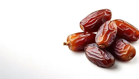 A date or dates are large and very wrinkly, with a darker purplish hue. sof.. Foto stock