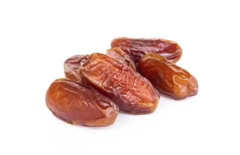 Date palm isolated on white background, Food healthy concept Stock Photos
