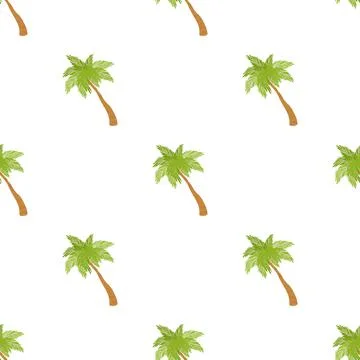 Date palm pattern seamless vector Stock Illustration