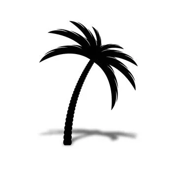 Date palm vector icon symbol Stock Illustration