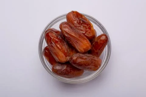 Date palm  white background Foto stock