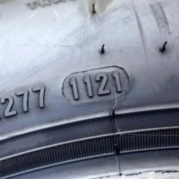 Date part of a Department of Transportation code Stock Photos