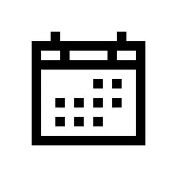Date pixel perfect icon Stock Illustration