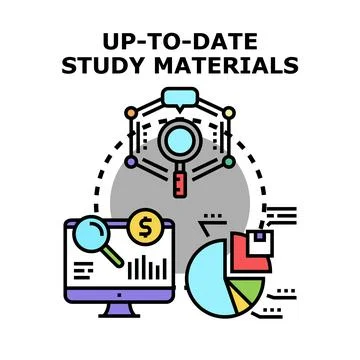 Up to date study materials concept vector illustration Stock Illustration