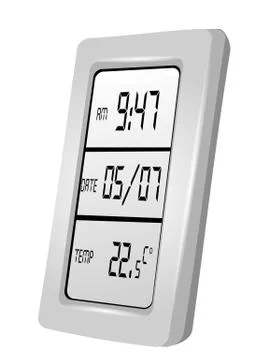 Date time clock Stock Illustration