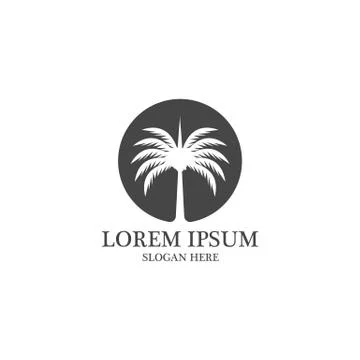 Date tree icon vector illustration logo Illustrazione stock