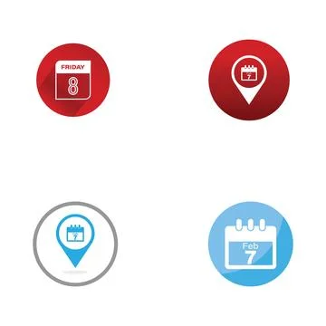 Date tree icon vector illustration Illustrazione stock