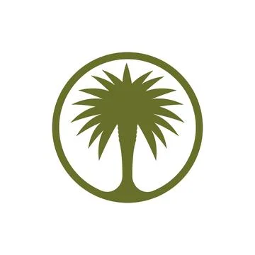 Date tree palm logo イラスト素材