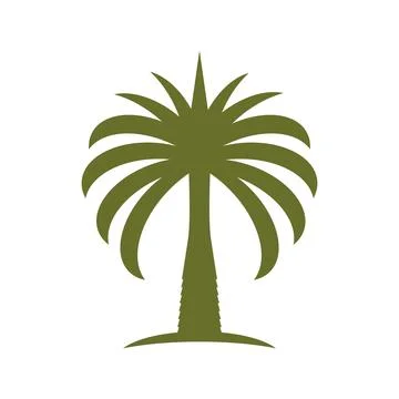 Date tree palm logo Stock Illustration