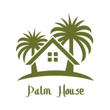 Date tree palm logo 스톡 일러스트