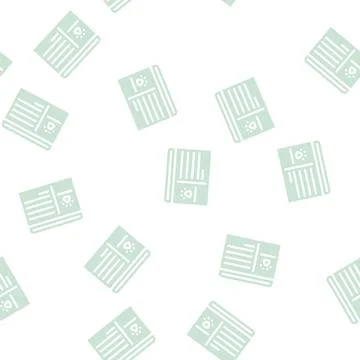 Date for visit groomer glyph vector seamless pattern Stock Illustration