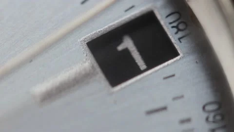 Date window indicates 1 on a watch Stock Footage 146645751