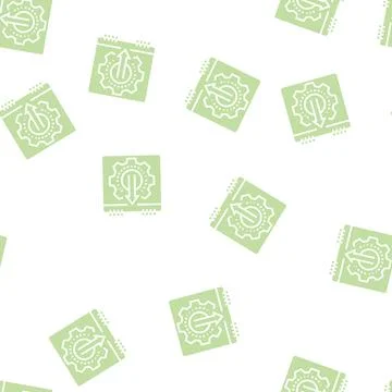 Date working process calendar glyph seamless pattern Illustrazione stock