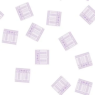 Datebook with calendar glyph vector seamless pattern 스톡 일러스트