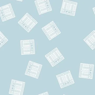 Datebook with calendar line vector seamless pattern Stock Illustration