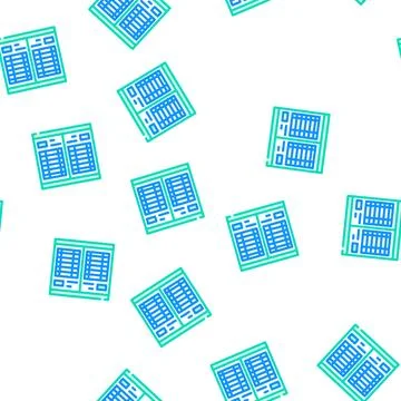 Datebook with calendar vector seamless pattern Illustrazione stock