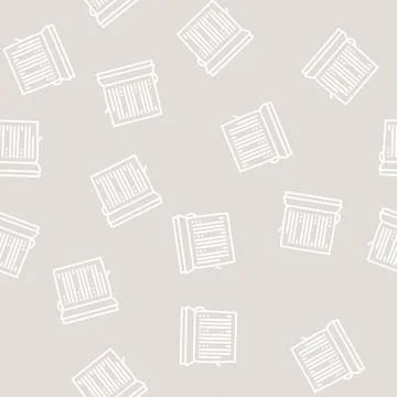 Datebook diary line seamless pattern Stock Illustration