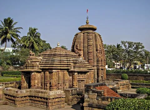 Dated back 10th Century AD, unique carved Mukteshwar temples consisting Jain, Stock Photos