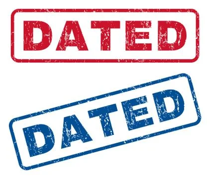 Dated Rubber Stamps Stock Illustration