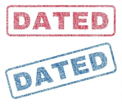 Dated Text Textile Seal Stamp Watermarks 스톡 일러스트