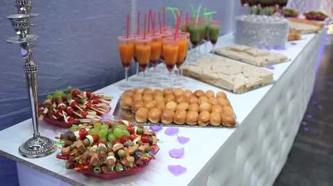 Dates and Arabic food in a table. Pastry Stock Footage 46303597