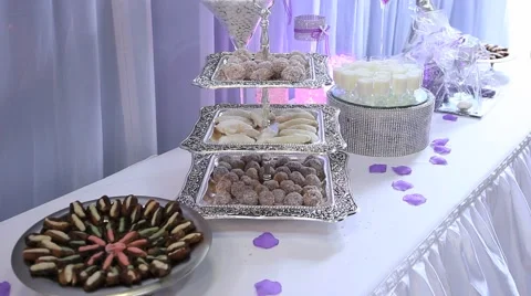 Dates and Arabic specialties Stock Footage 46314722