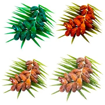 Dates are colored Stock Illustration