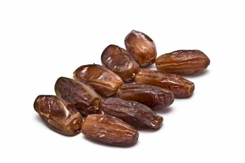 Dates on the branch. Stock Photos