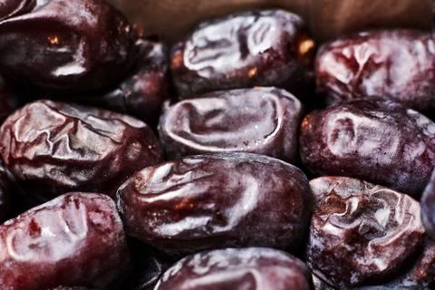 Dates close up. Can be used as background. Stock Photos