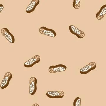 Dates dried fruit isometric icon seamless pattern Stock Illustration