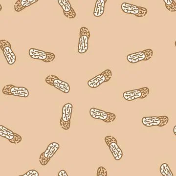 Dates dried fruit vector seamless pattern Stock Illustration