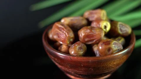 Dates fruit Dates fruit fresh and sweet dried fruits. Stock Footage 319686455