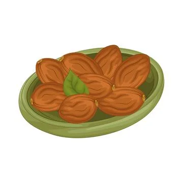 Dates Fruit Illustration Stock Illustration