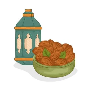 Dates Fruit Illustration Stock Illustration