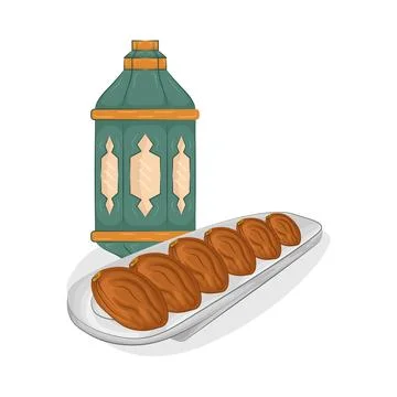 Dates Fruit Illustration Stock Illustration