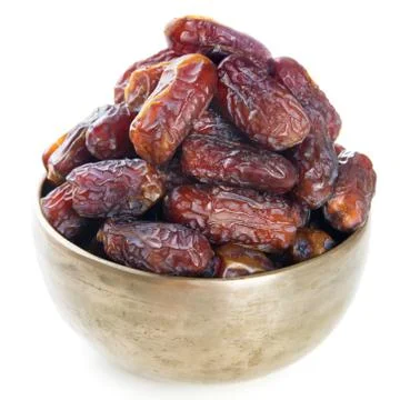Dates fruit isolated. Stock Photos