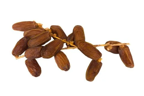 Dates fruit isolated on white background Foto stock