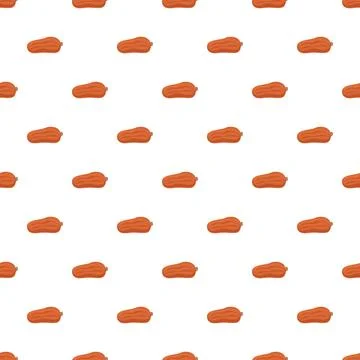 Dates fruit seamless pattern on white background Stock Illustration