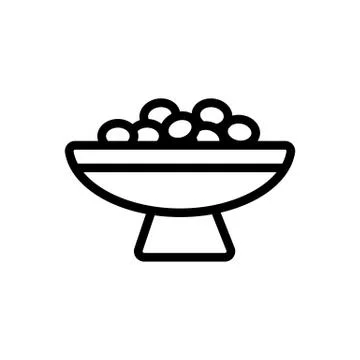 Dates icon vector. Isolated contour symbol illustration Stock Illustration