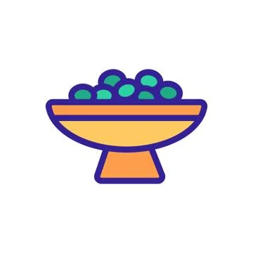 Dates icon vector. Isolated contour symbol illustration Stock Illustration