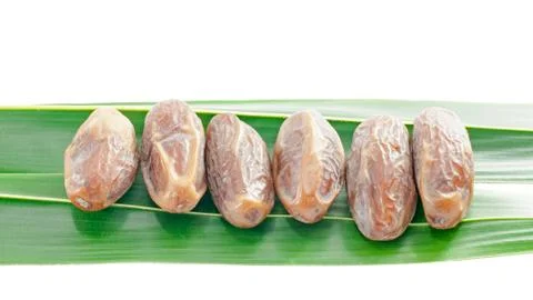 Dates isolated on white background Fotos de archivo