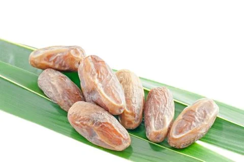 Dates isolated on white background Stock Photos
