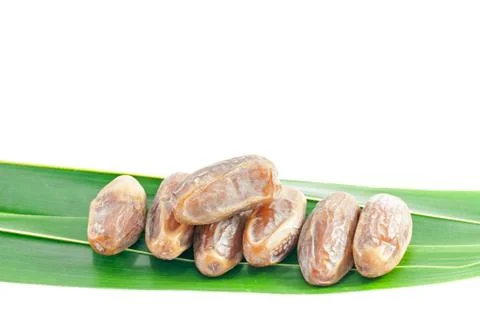Dates isolated on white background Stock Photos