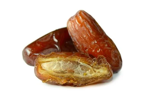 Dates isolated on white background Stock Photos