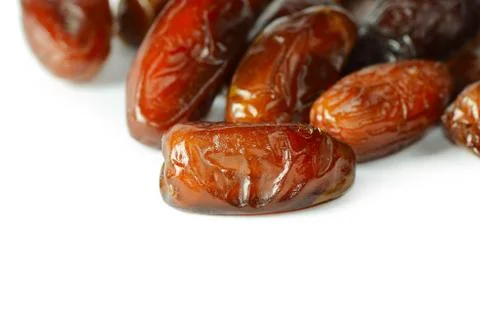 Dates isolated on white background Stock Photos