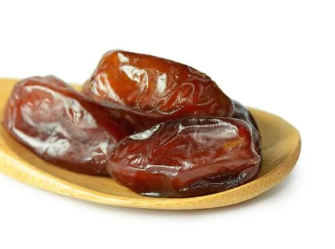 Dates isolated on white background Stock Photos